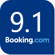 Booking.com 9.1 guest rating